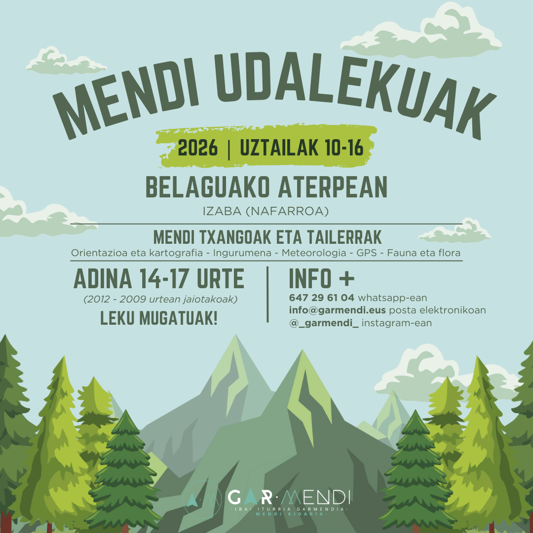 Mendi Udalekuak Belaguan 2026